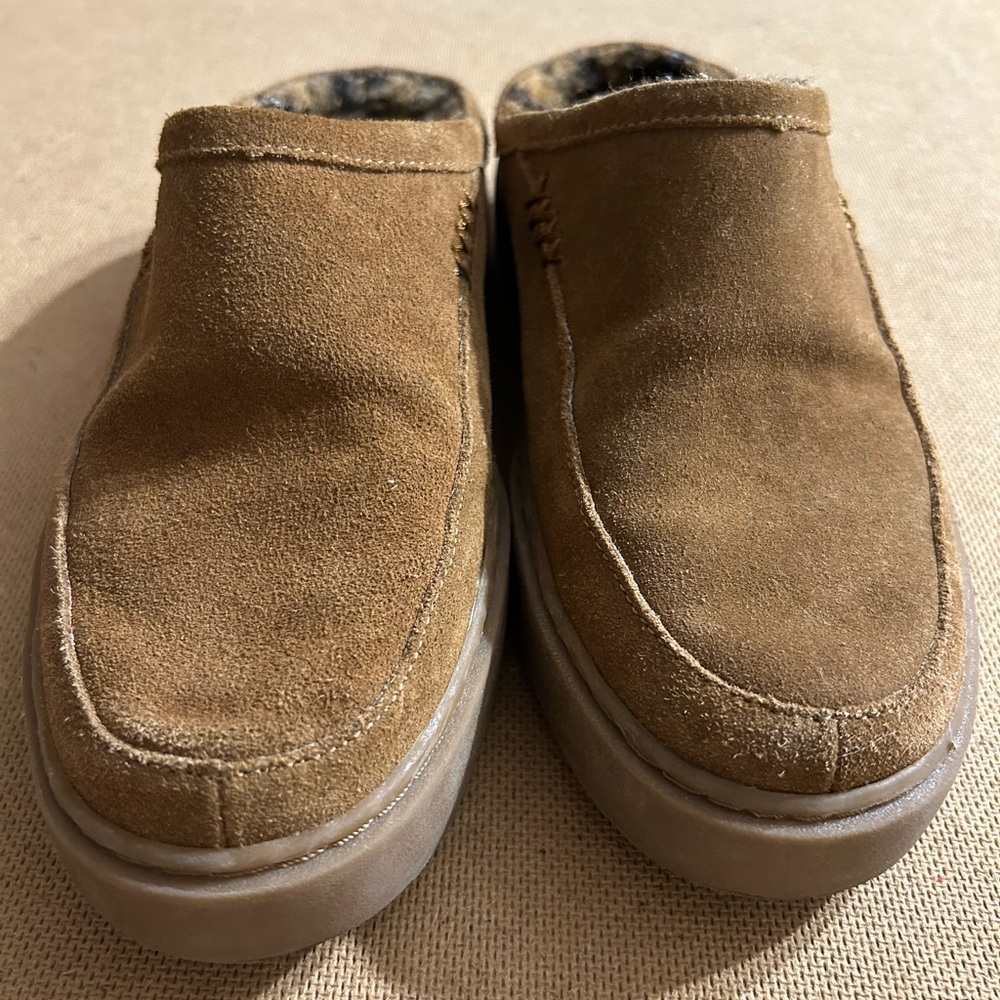 Lucky Brand suede mules